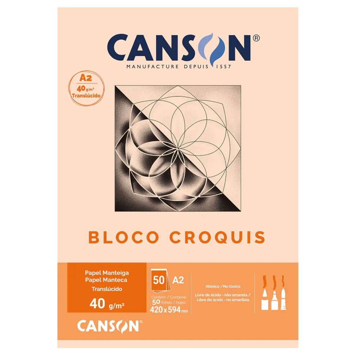 Bloco Papel Manteiga Croquis Canson